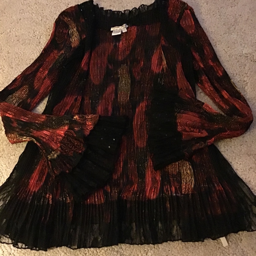 Alberto Makali, One HooknEye Front Blouse, Sz XL